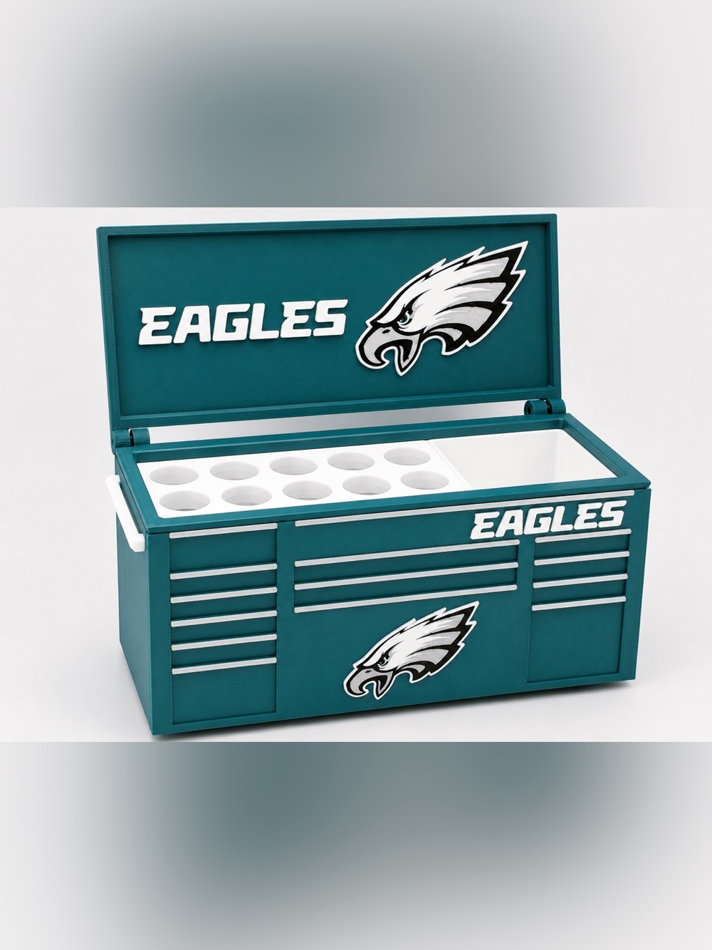 Philadelphia Eagles Mini Toolbox Pen And Trinket Holder Desk Top Organizer